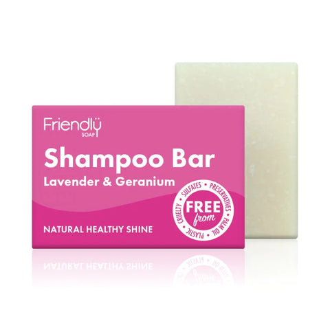 friendly lavender geranium shampoo bar