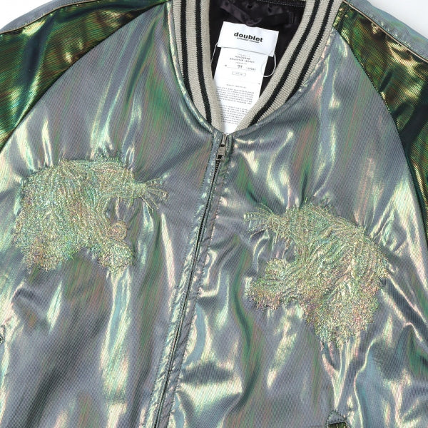 都内で都内でdoublet 20ss HOLOGRAM COATING JACKET アウター