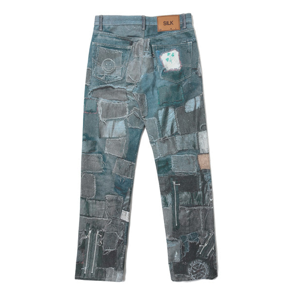 doublet22ss silkpatchworkphotoprintpants | hyundaikudus.com