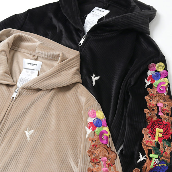 CHAOS EMBROIDERY COMFY HOODIE (21SS24BL118) | doublet / トップス