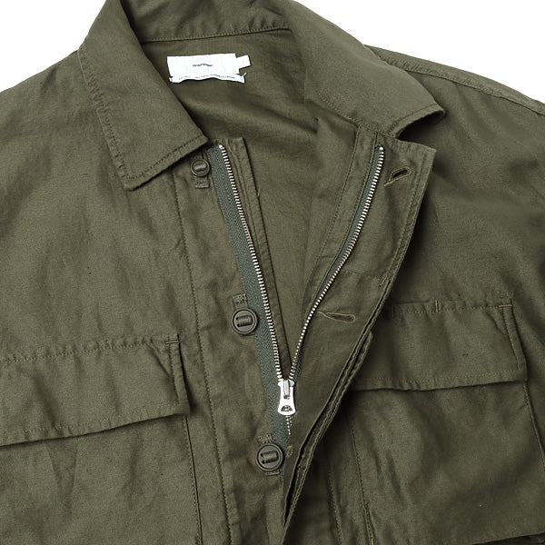 Cotton Linen Moleskin Military Jacket