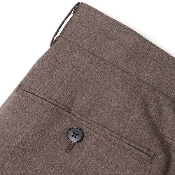 ショップリスト情報 AURALEE TROPICAL WOOL SLACKS ブラウン サイズ