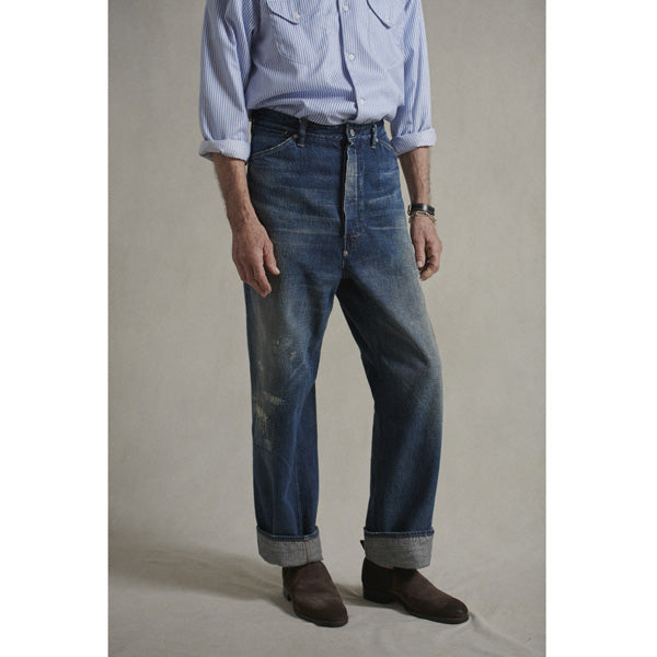 OLD JOE PLEATED JEAN TROUSER 946 size 36 | horsemoveis.com.br