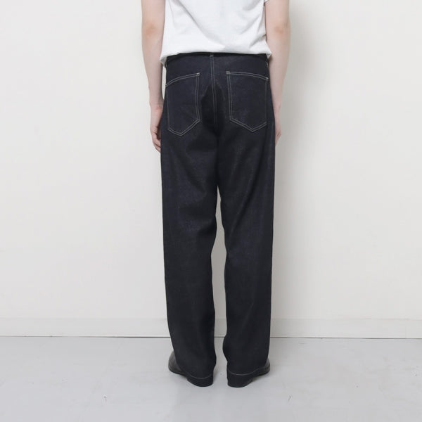 blurhms/12.9oz denim long belted pants-