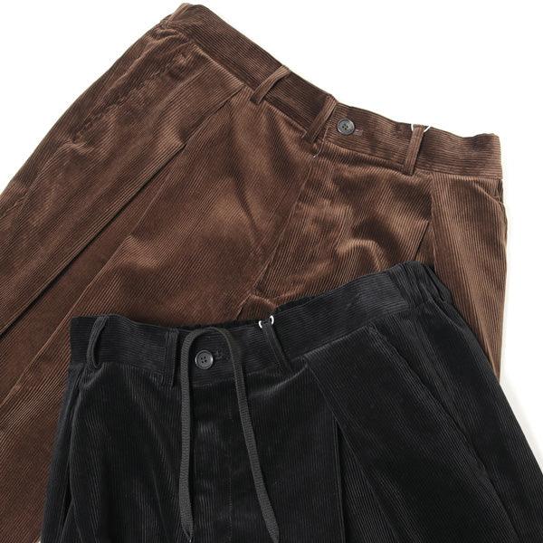 エントリー最大P14倍以上 is-ness CORDUROY TUCK PANTS - 通販