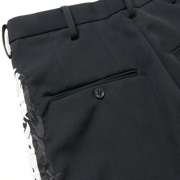 安心発送】 doublet LINED EMBROIDERY CHAOS TROUSERS WIDE TAPERED