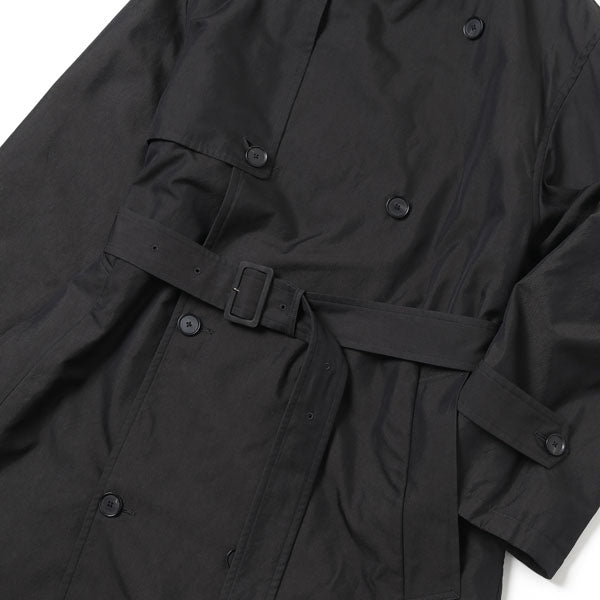 WASHED FINX CUPRO TWILL LONG COAT