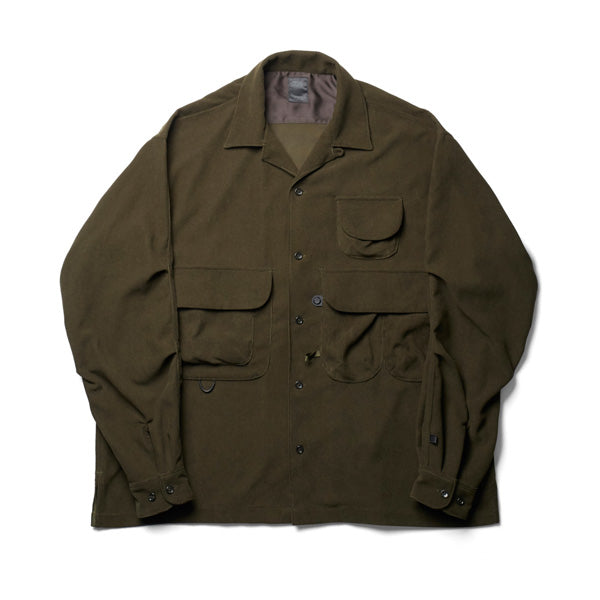 DAIWA◇ジャケット/M/コーデュロイ/KHK/TECH FISHERMANS OPEN COLLAR SHIRTS 