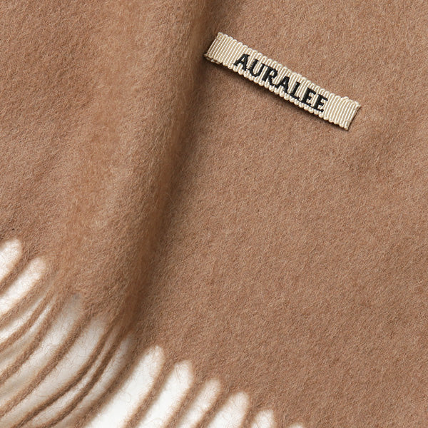 国産限定品 COMOLI - AURALEE baby camelhair narrow stole 新品の通販