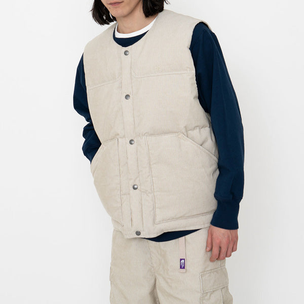 Corduroy Down Vest (ND2259N) | THE NORTH FACE PURPLE LABEL