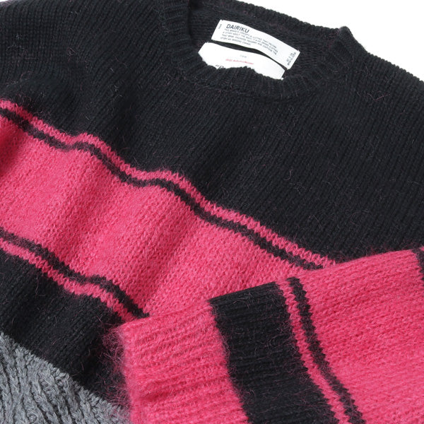 新品 DAIRIKU 21AW Mohair Knit Molly-Border