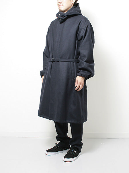 LIGHT MELTON LONG HOODED COAT (A7AC01LM) | DIVERSE / ジャケット