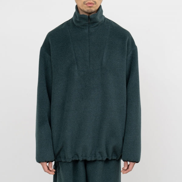 Wool Alpaca Boa Anorak Blouson