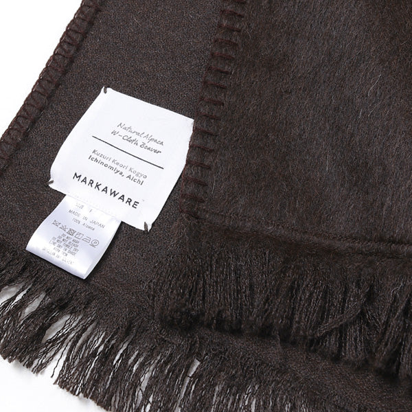 新品MARKAWARE NATURAL COLOR ALPACA STOLE ストール