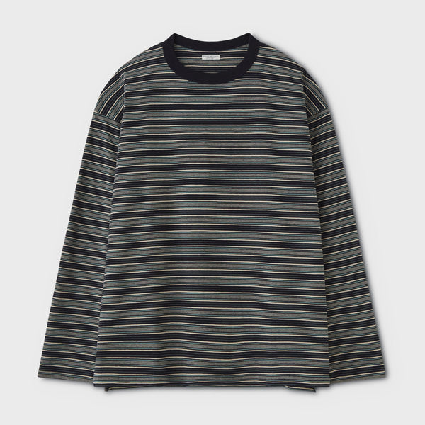 PHIGVEL BORDER LS TOP フィグベル Tシャツ カットソー(七分 長袖