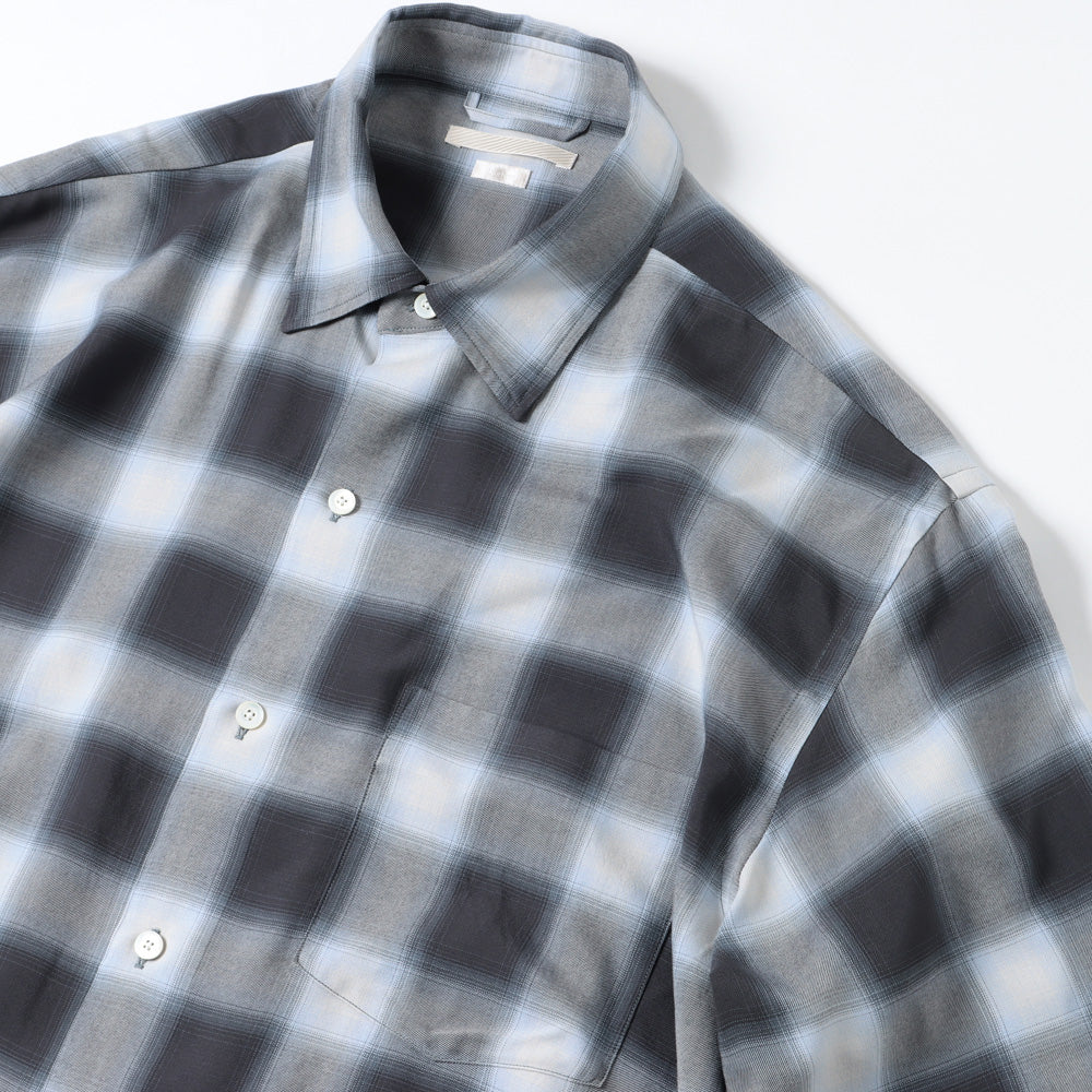 Blurhms 23SS Rayon Check Shirt www.albaraka-ins.com