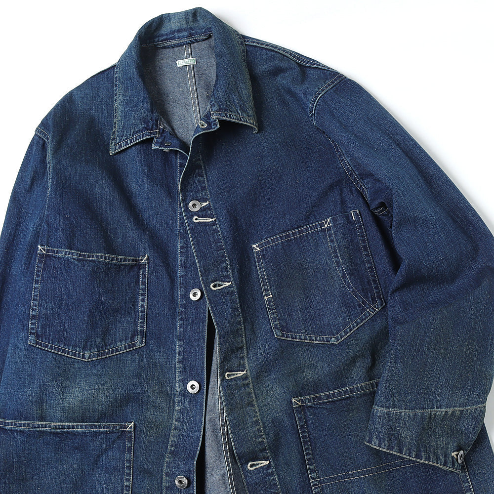 100％の保証 A.PRESSE Denim Coverall Jacket photo-graphiccreations.com