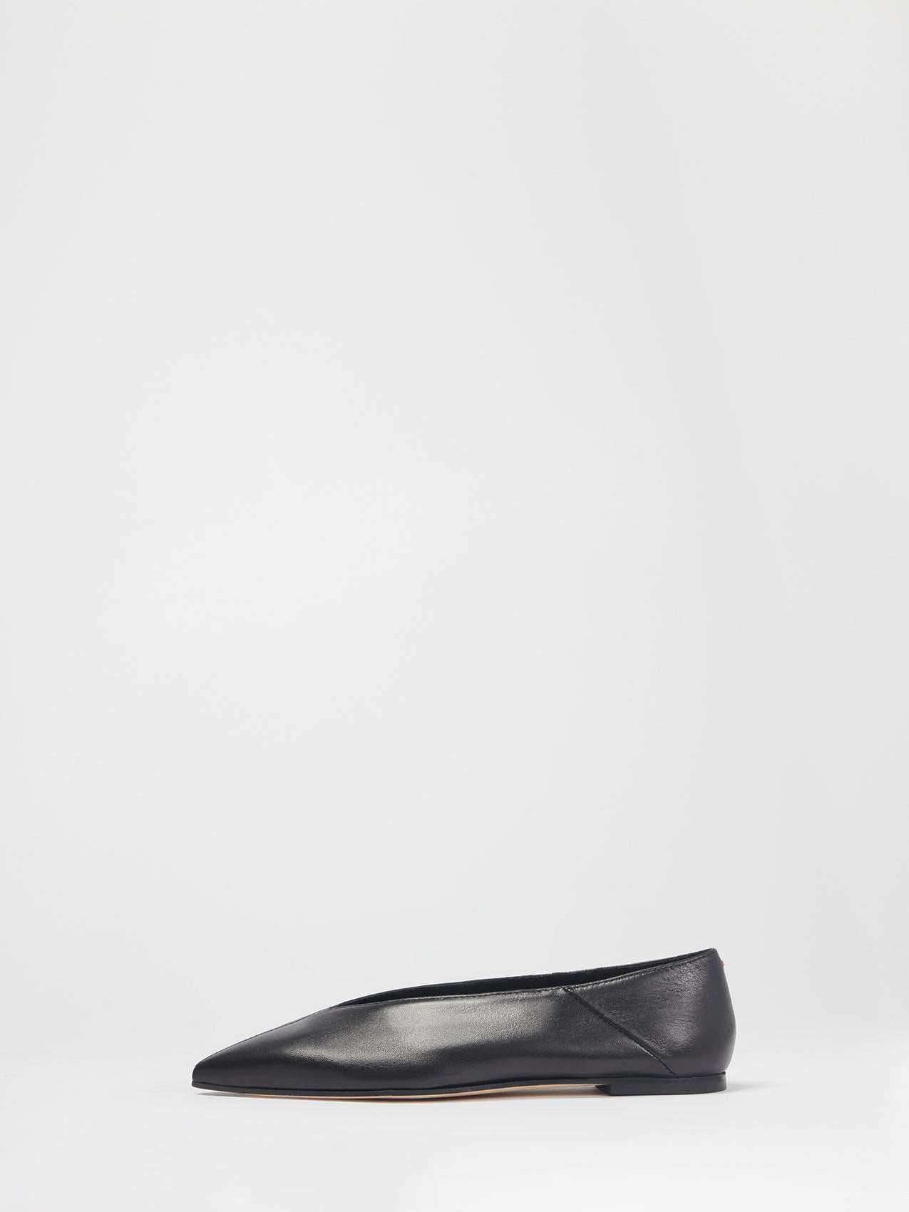 Aeyde  MOA Black Pointed Toe Flat