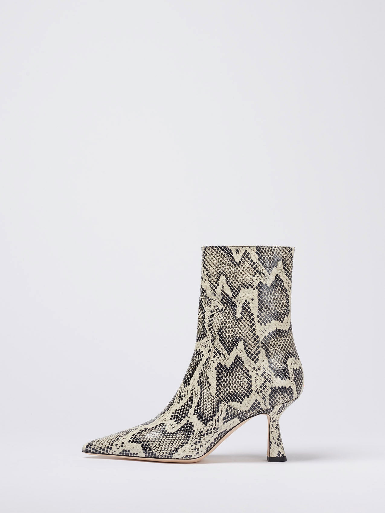 Aeyde | ZURI Creamy Snake High Ankle Boot