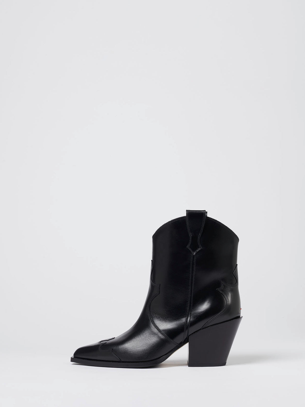Aeyde | LEANDRA Black Leather Ankle Boot