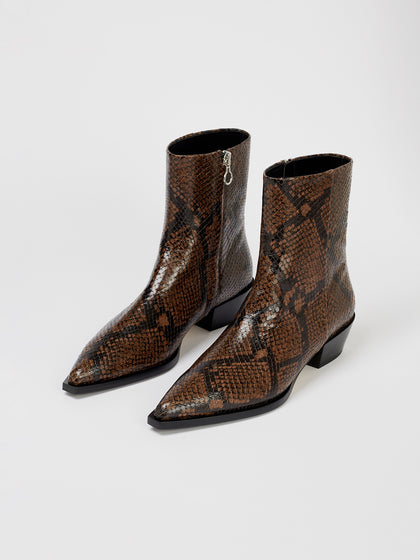 snake print boots uk