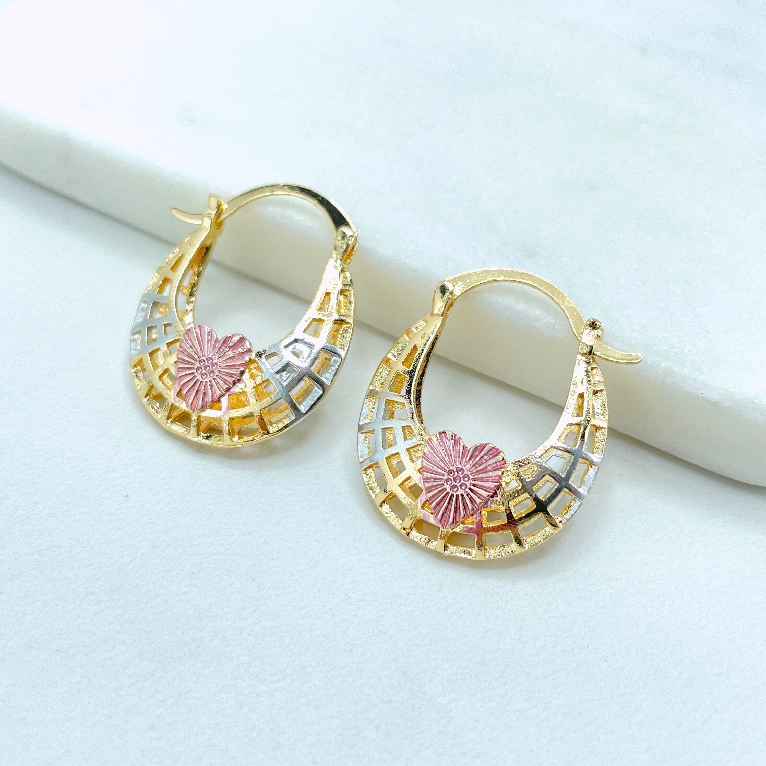 Buy Rabbi Rabbi Small Cute Bentex Gold Plated Basket Design Earrings  ERGPSMCT03 Alloy Jhumki Earring Online at desertcartINDIA