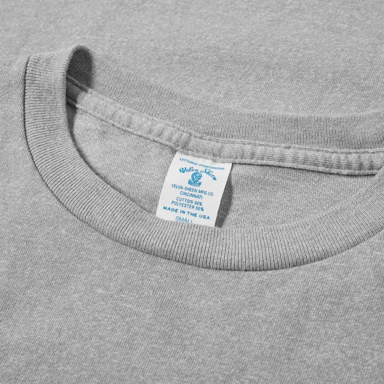 50/50 Circular Knit Pocket Tee - Heather Grey