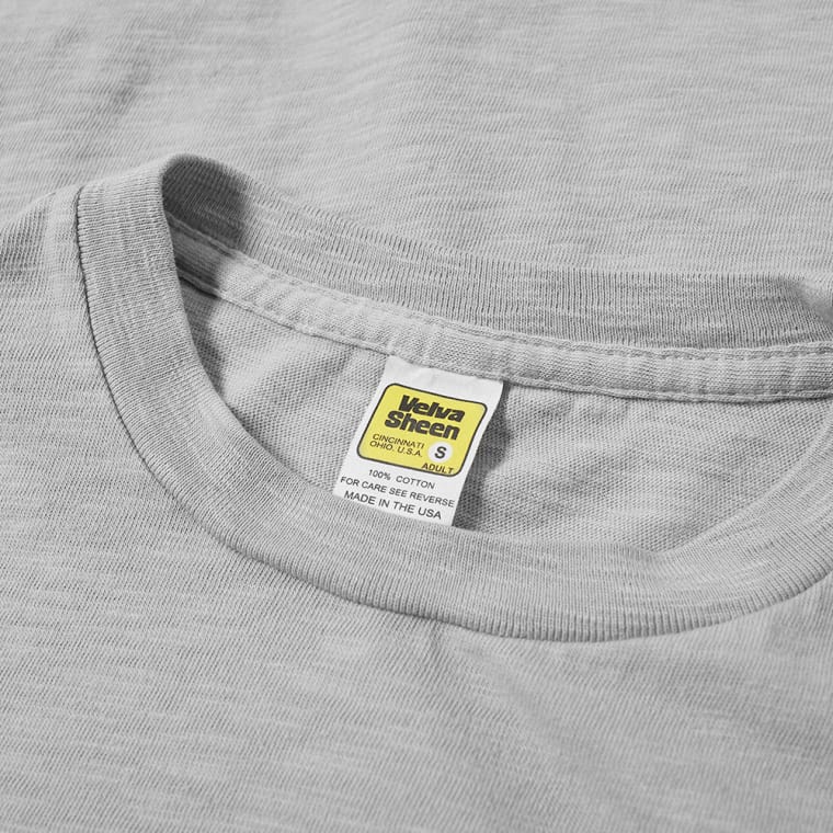 Circular Knit Slub Tee - Grey