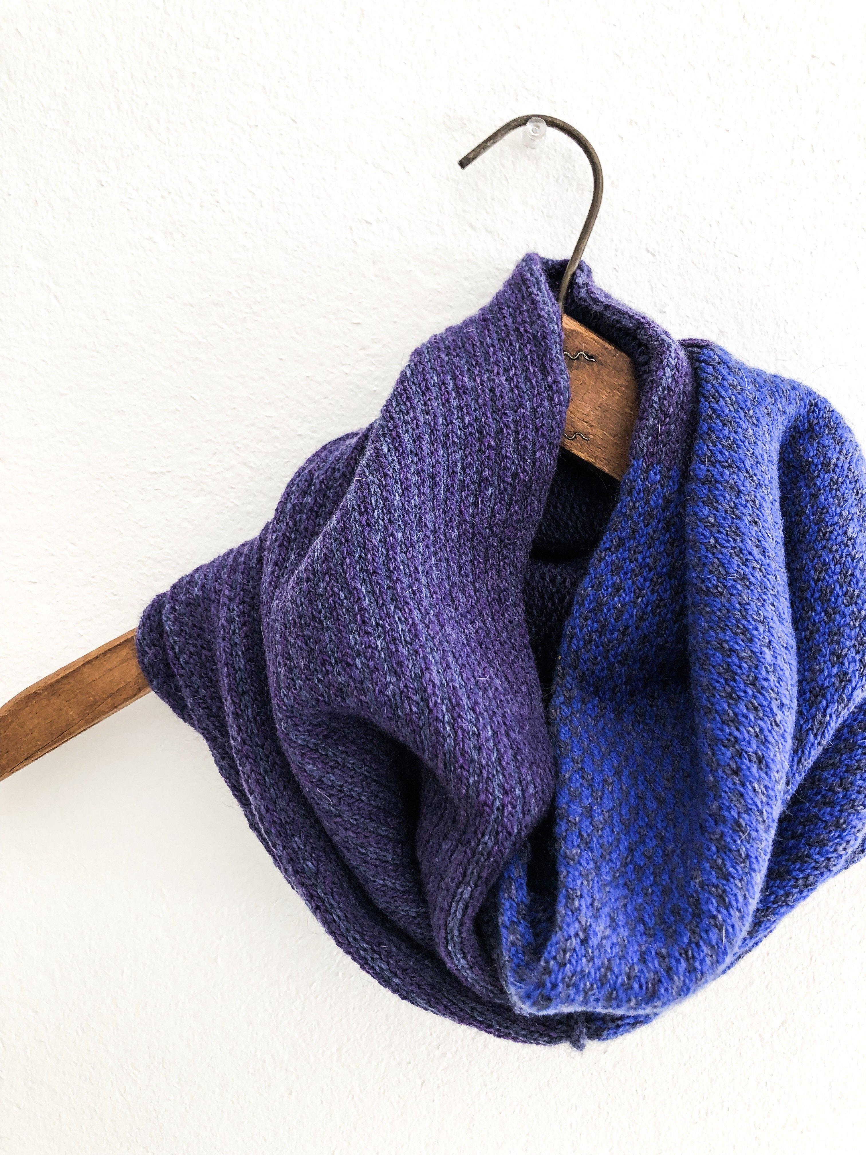 The Union Menswear Cowl in Geneva/Klein/Purple