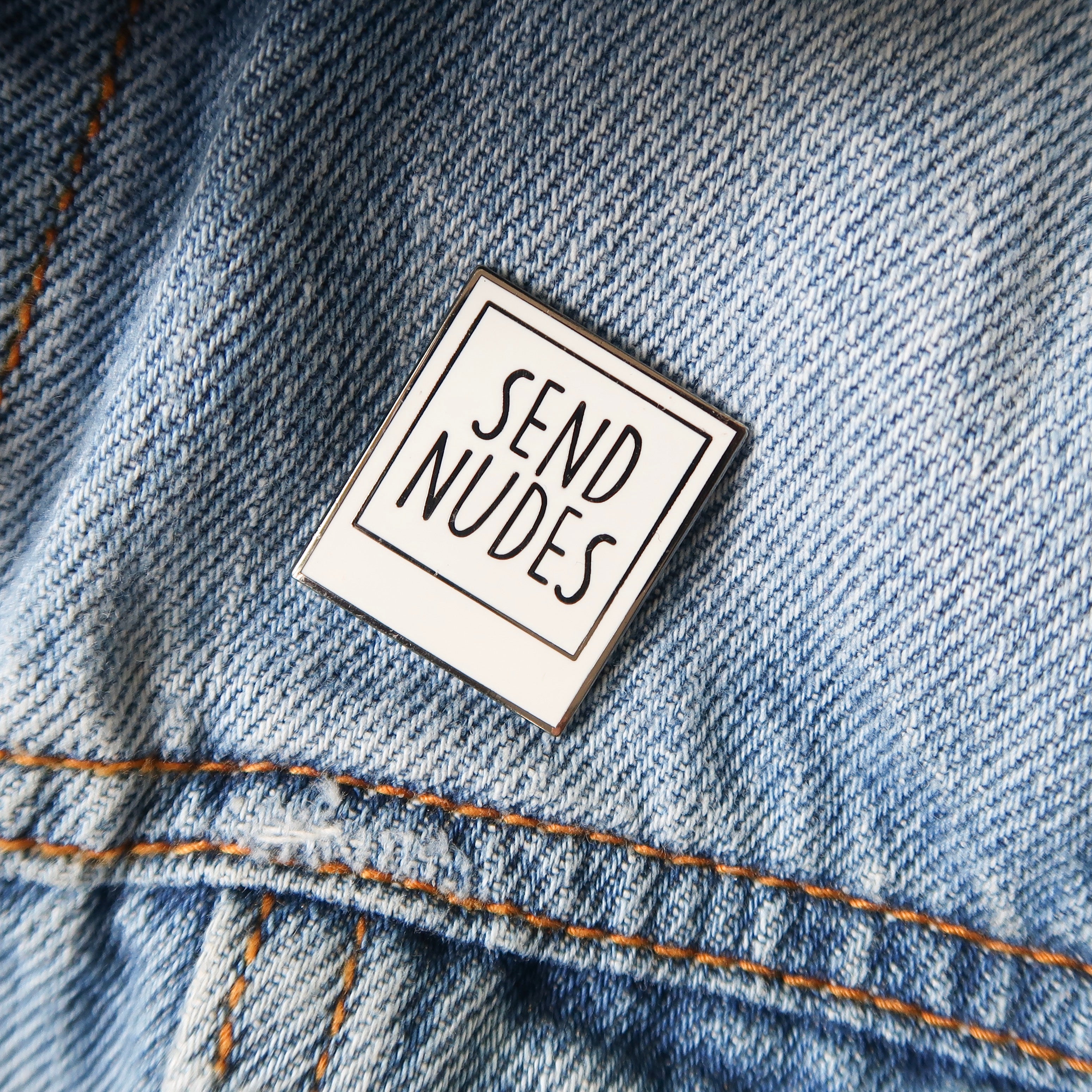 Send Nudes Enamel Pin Towne 9 3183