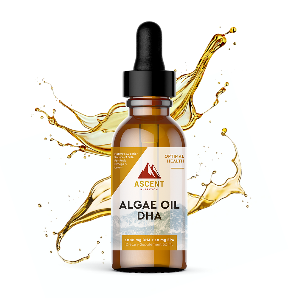 Algae Oil DHA Omega-3's - Vegan and Vegetarian, 60 ml Bottle