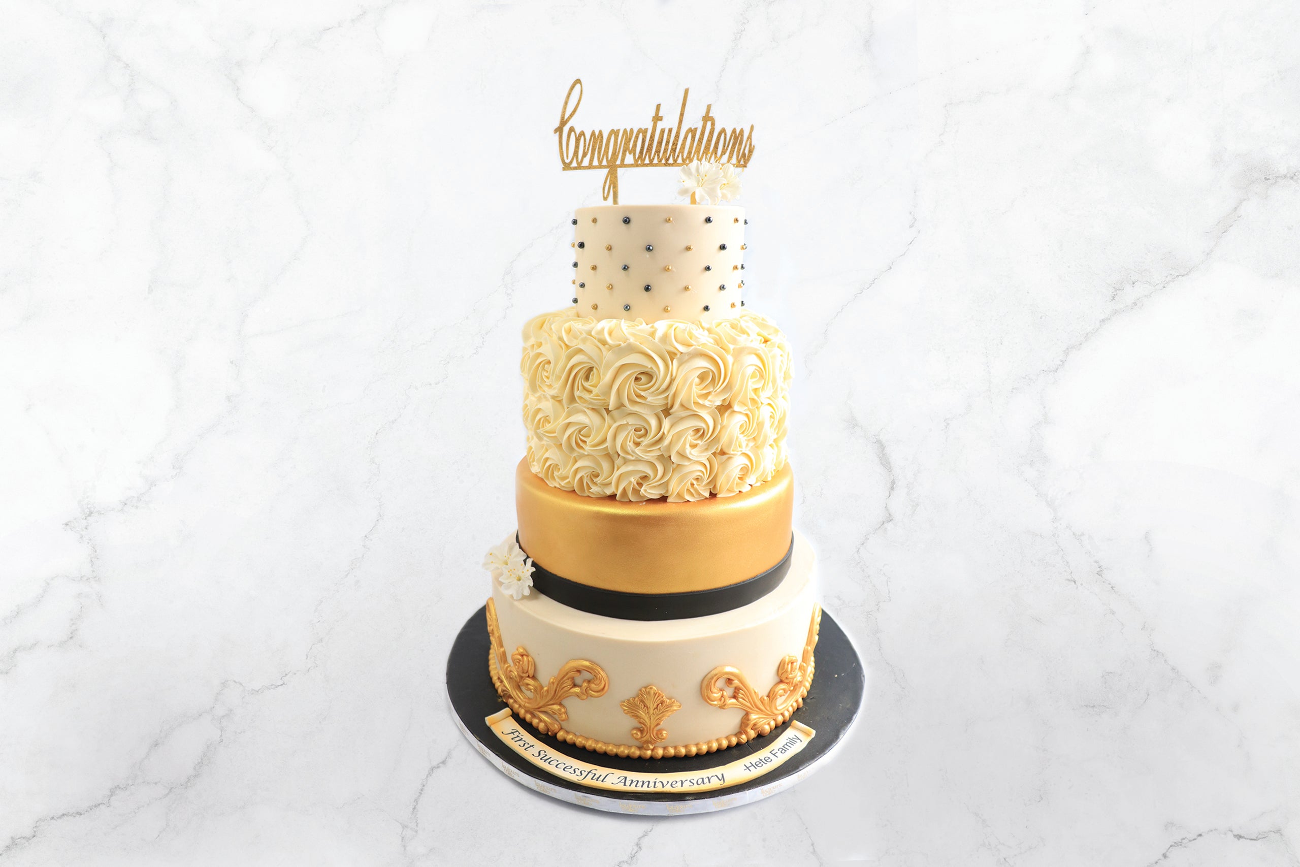 Modern Contemporary Wedding Cake – Sukar Bakes