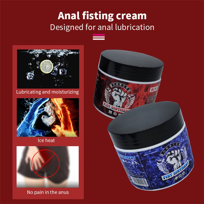 Fist Anal Lubrican Analgesic Ice Feeling Heat Sensation Cream Fist Ge