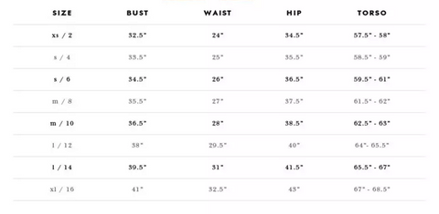 Kate Spade Sizing Chart – Piper & Scoot