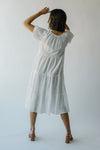 The Susie Tiered Midi Dress in White