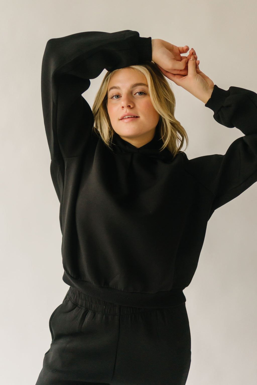 The Hansel Cropped Hoodie in Bone – Piper & Scoot