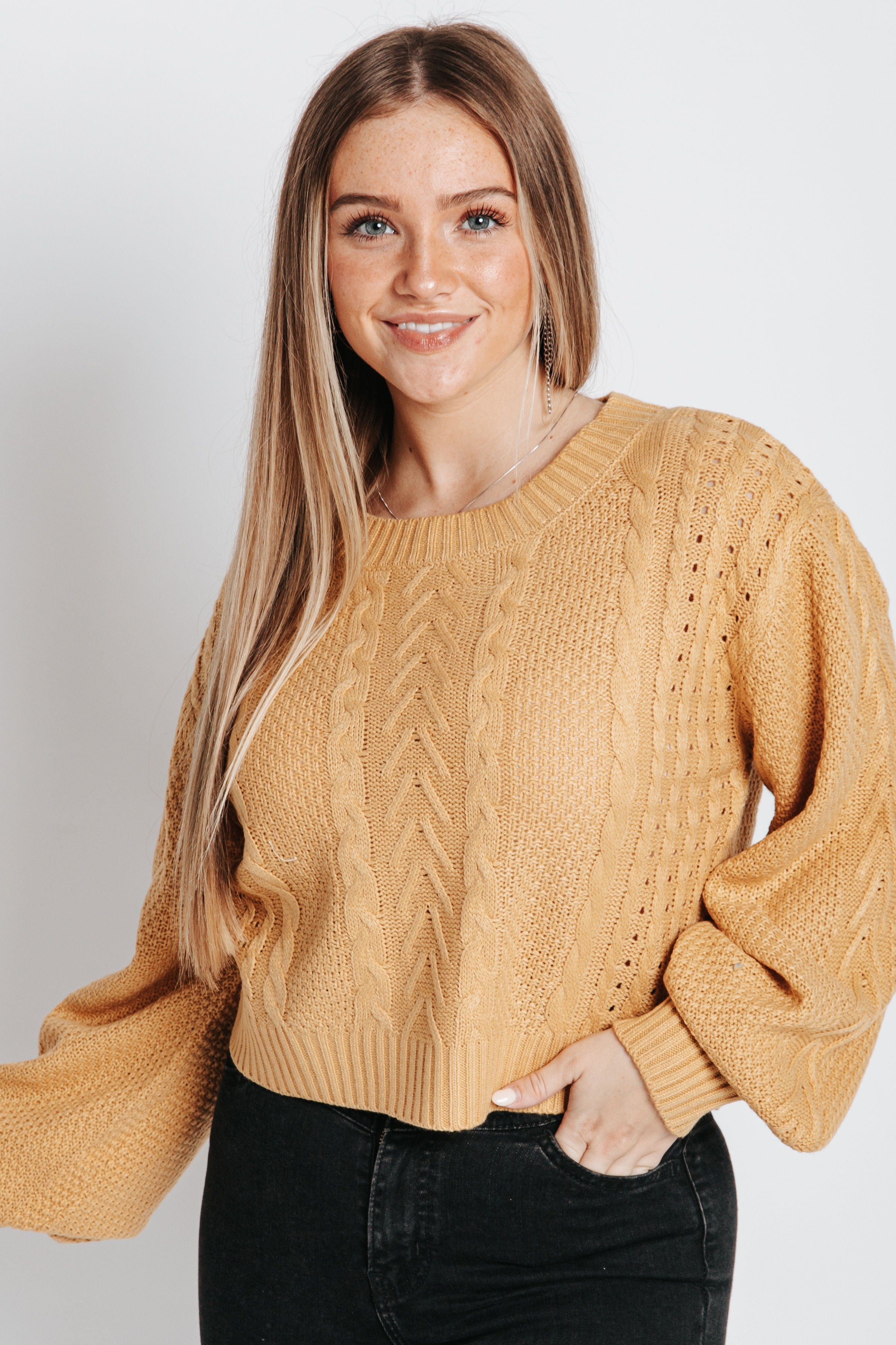 The Coleman Soft Sweater in Honey