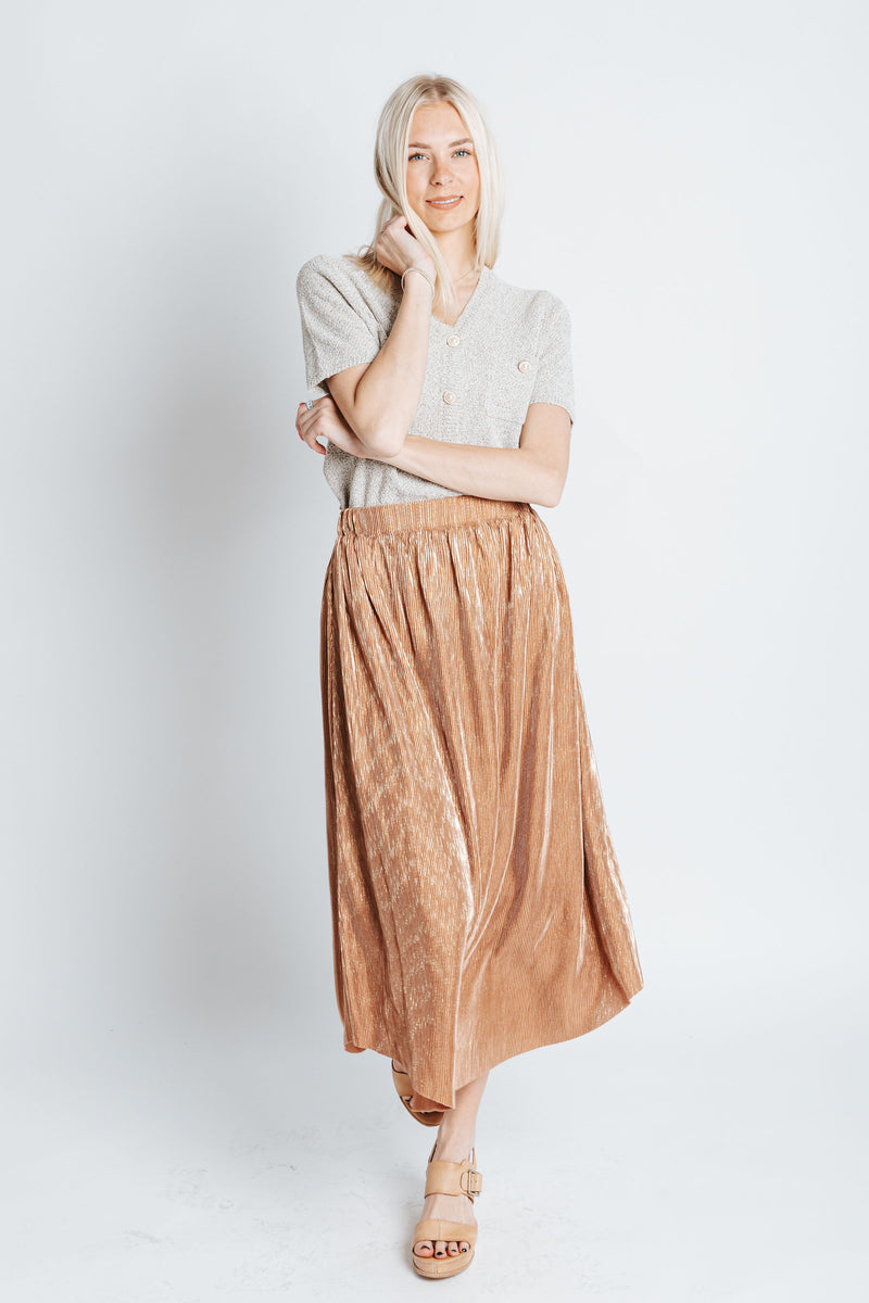 gold skirt shimmer