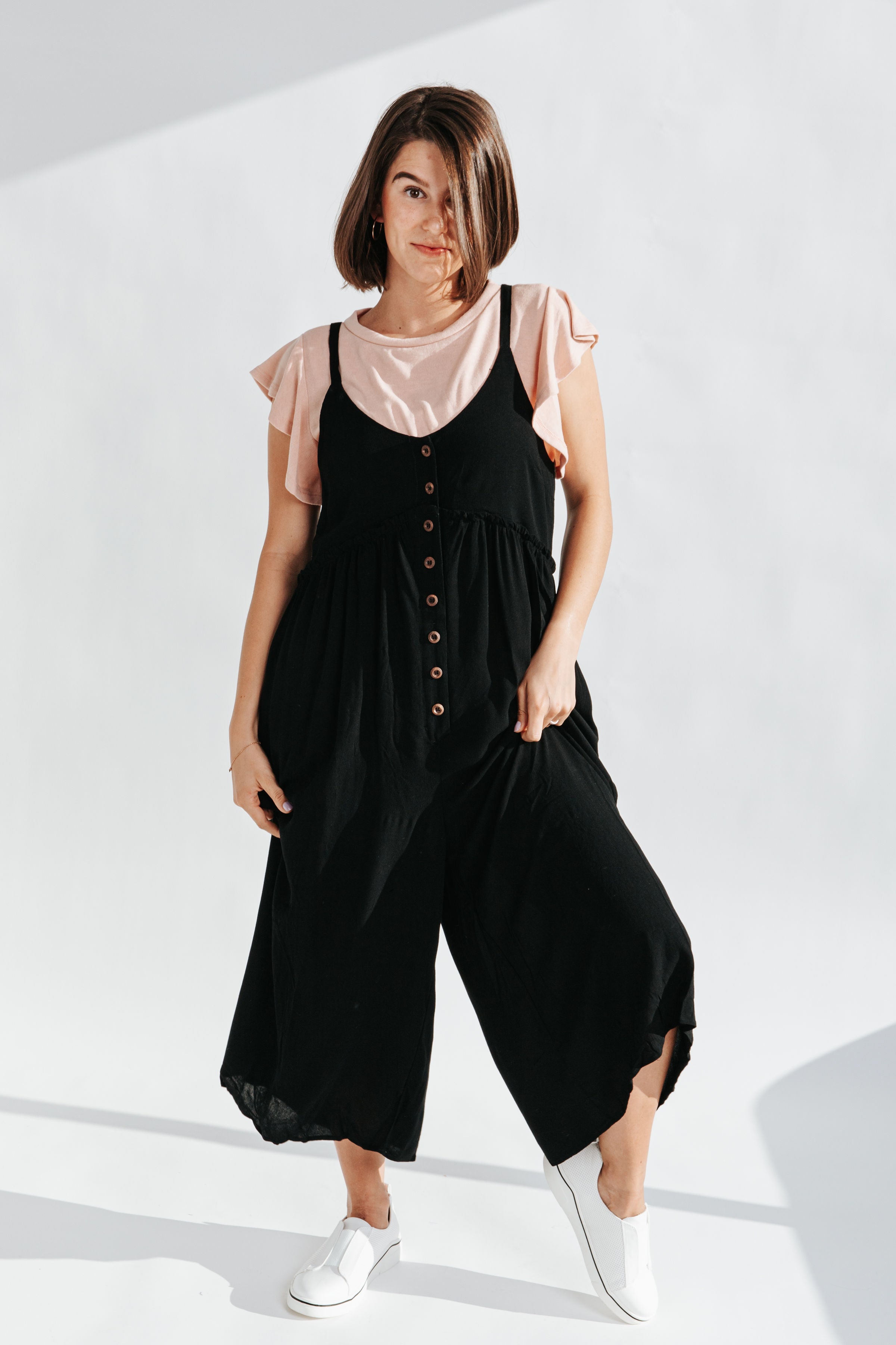 The Patrick Tank Jumpsuit in Black