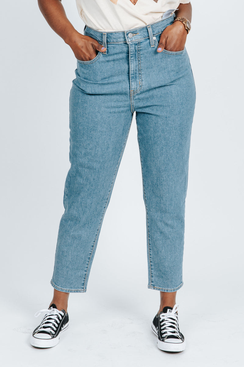 Levi's Indigo High-Waisted Mom Jeans