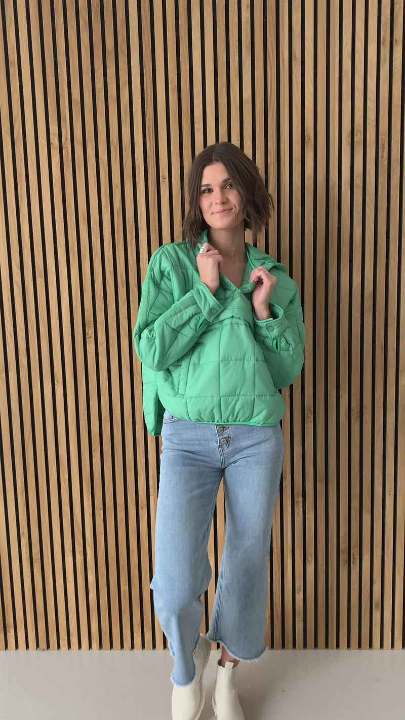 The Katara Quilted Jacket in Foliage – Piper & Scoot