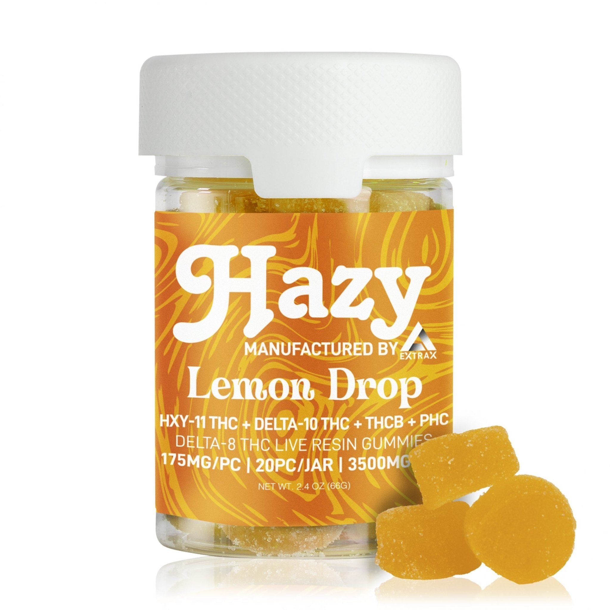 Hazy Extrax Lemon Drop Gummies Live Resin 3,500mg