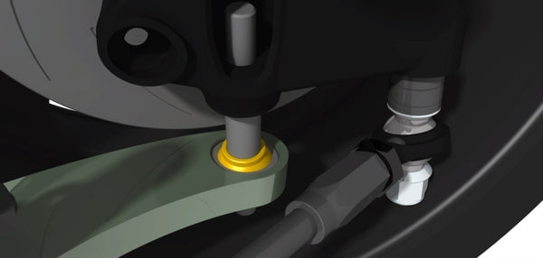 Figure 10. Bent arm ball joint clearance