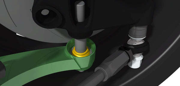 Figure 11. Welded ball joint housing arm ball joint clearance