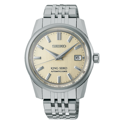 SEIKO ☆　キングセイコー規正付.　２５石.　(KSK) 二番車筒カナ付.　美品