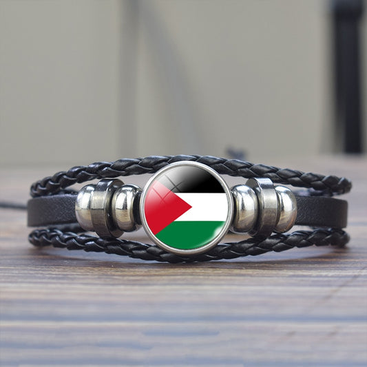 I Love Palestine Silver Bracelet