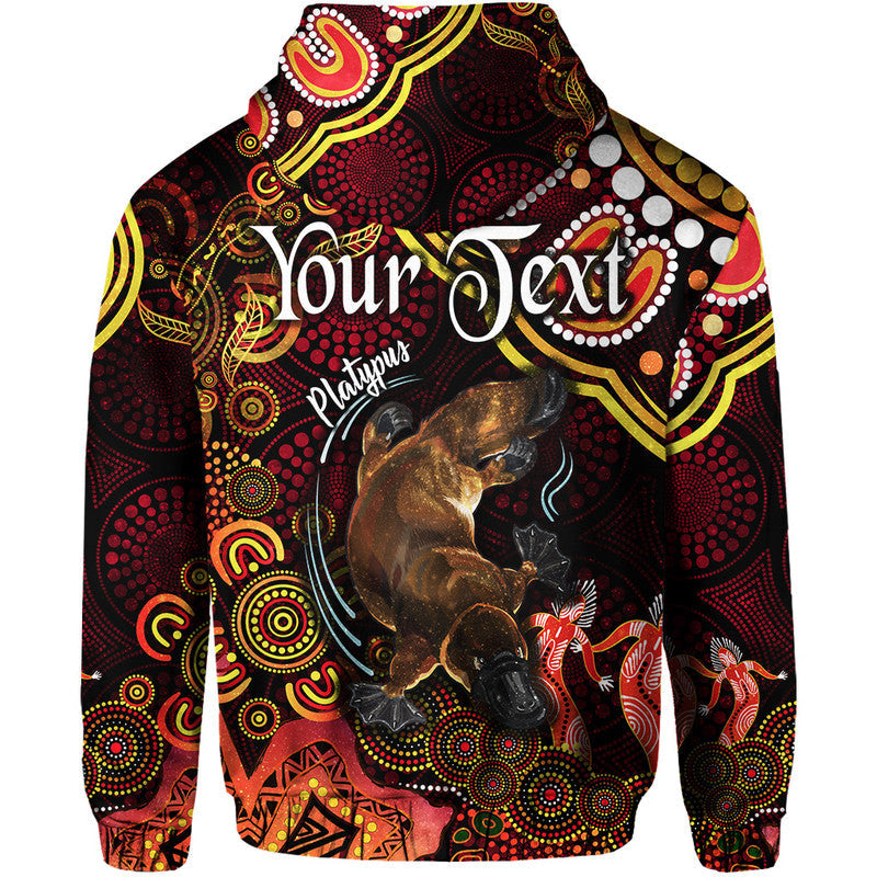 custom-personalised-australian-astrology-zip-up-and-pullover-hoodie-pisces-platypus-zodiac-aboriginal-vibes-red
