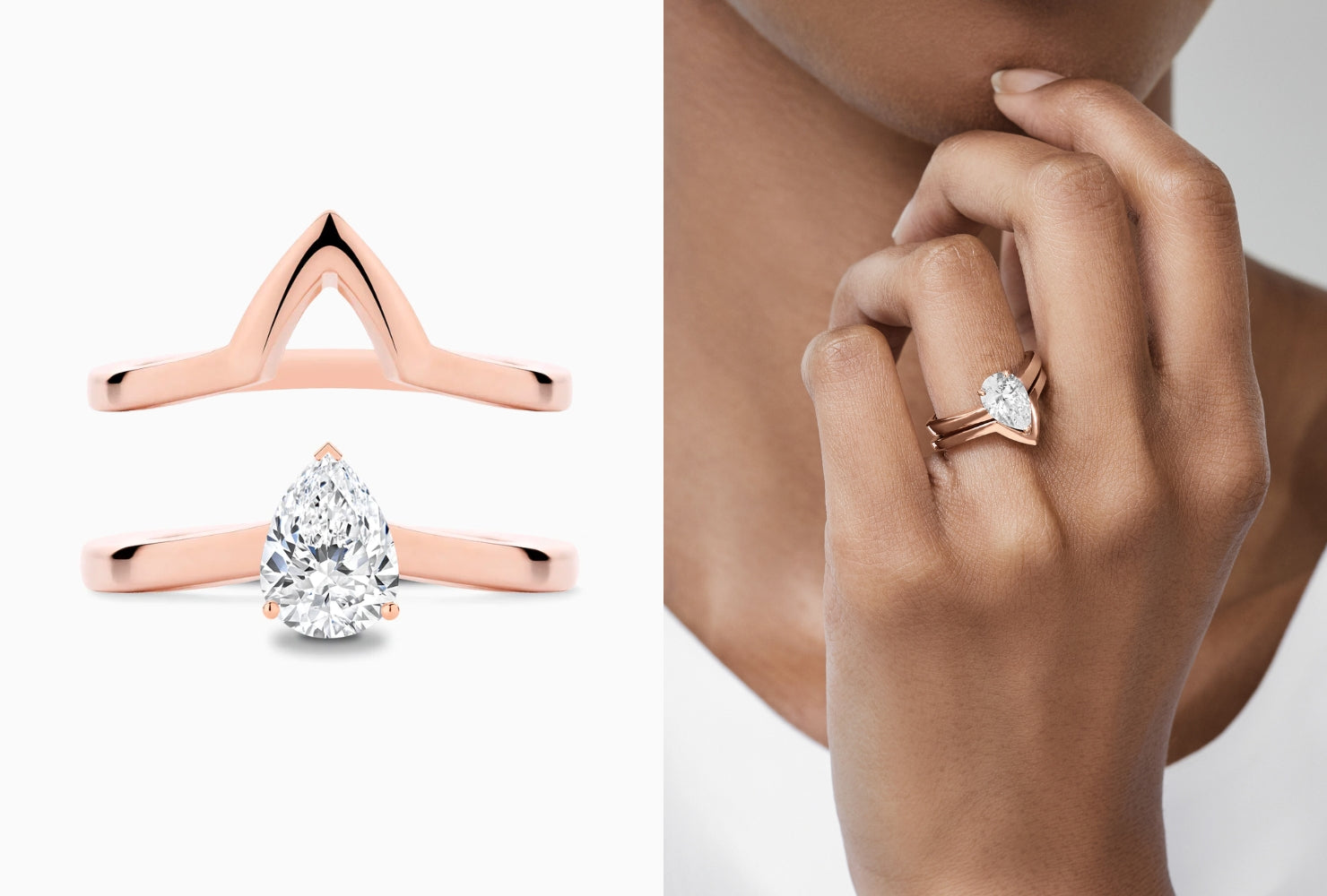Buy Flickering Diamond Bridal Ring Set Online | CaratLane