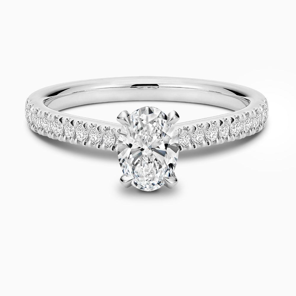 Love-Knot Diamond Engagement Ring with Eagle Prongs - Ecksand product image