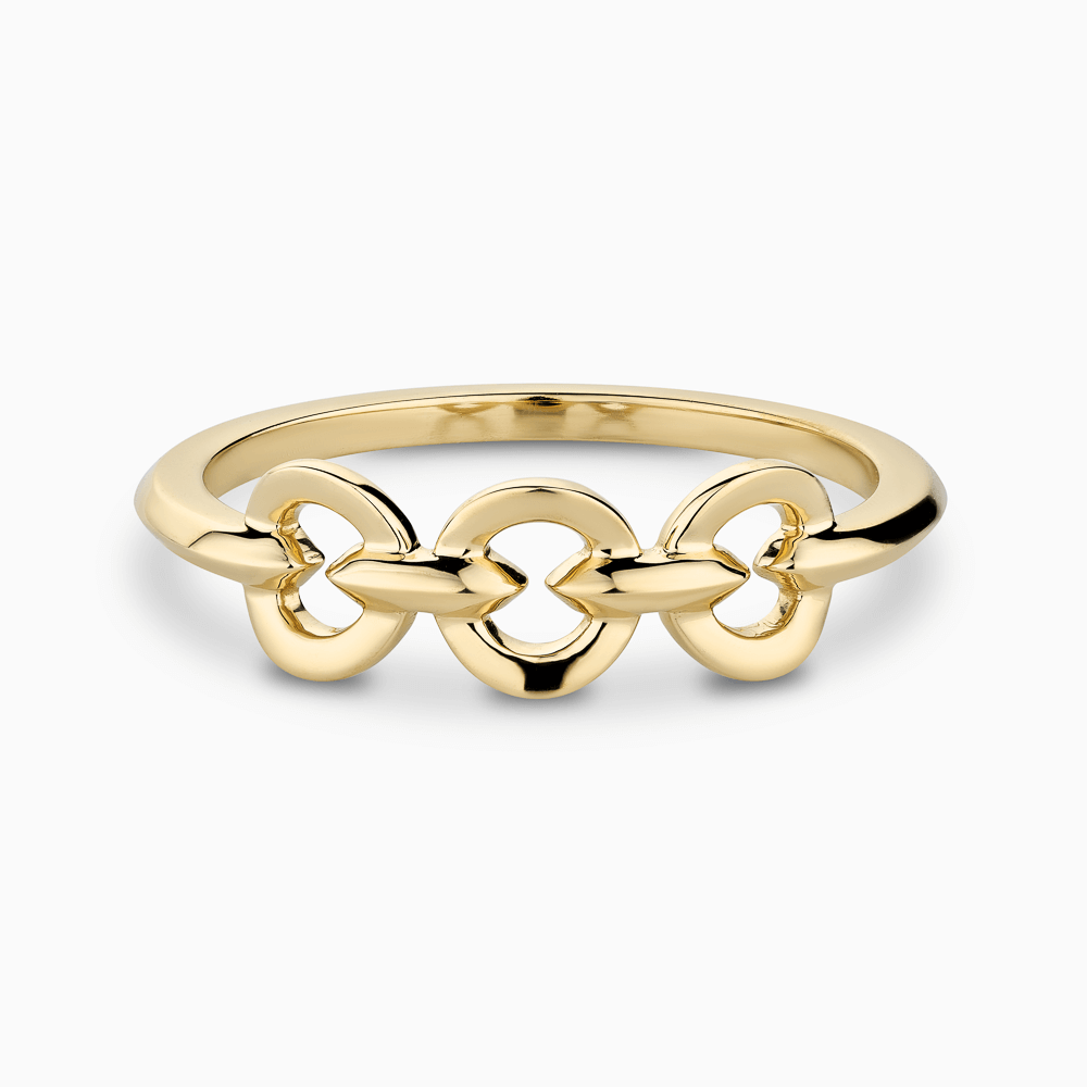 Chain Ring Impérial Yellow gold and Diamonds